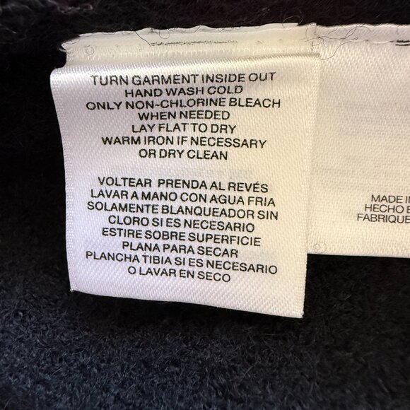 Nine West XL black wool with faux fir trim sleeveless midi length wool coat - Picture 12 of 12